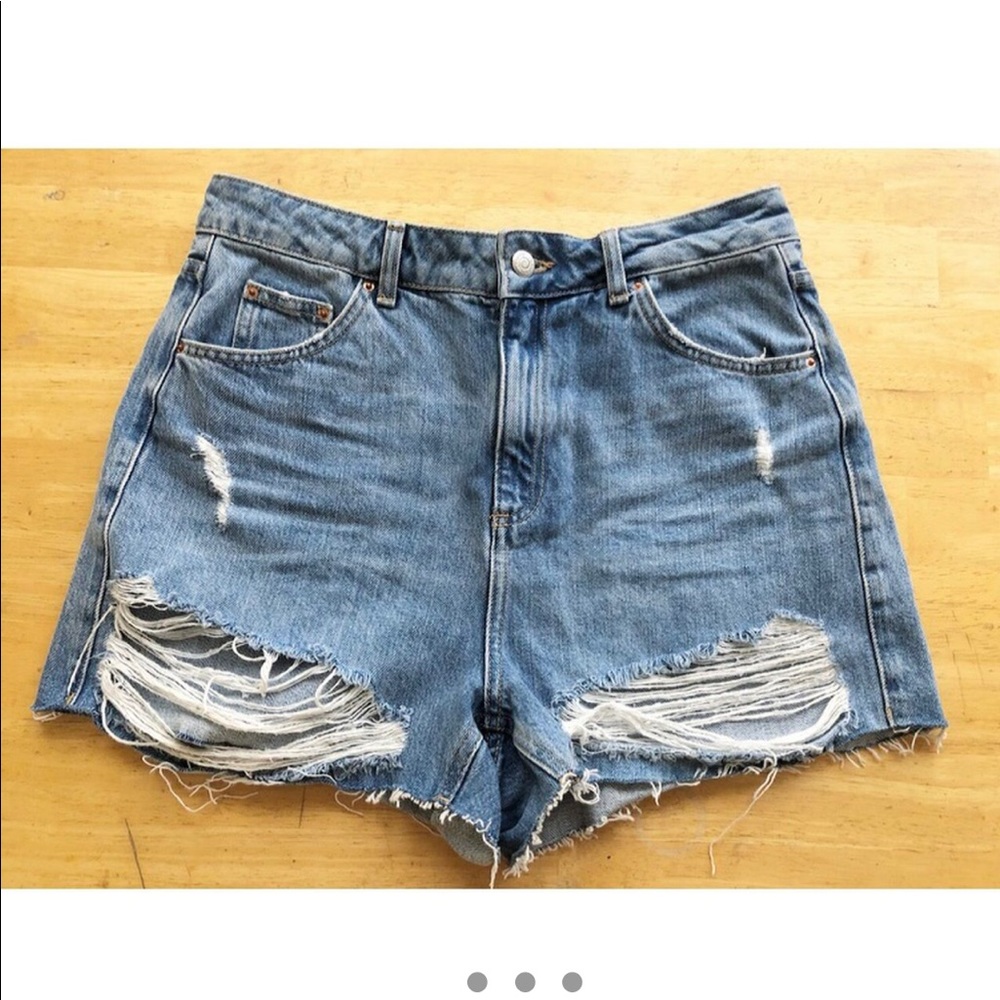 Topshop Moto Mom Jean shorts